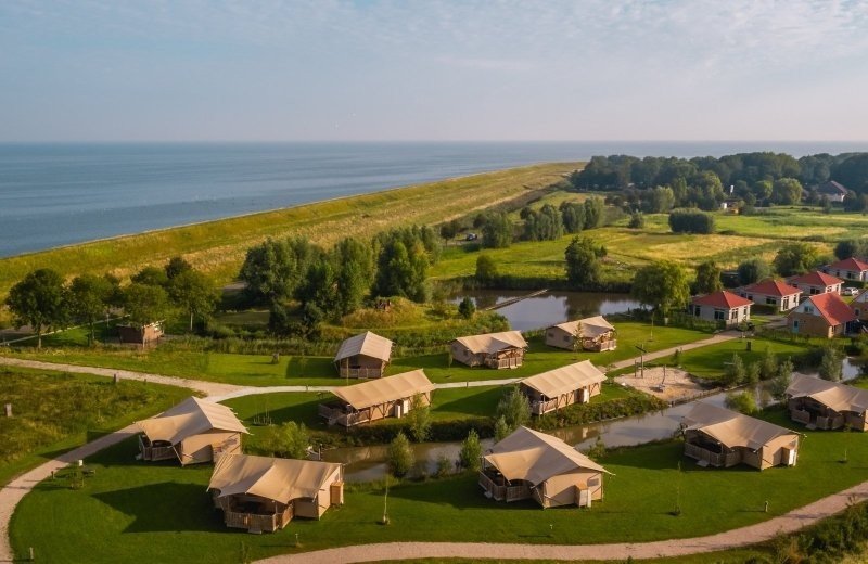 Glamping aan het water in Noord-Holland